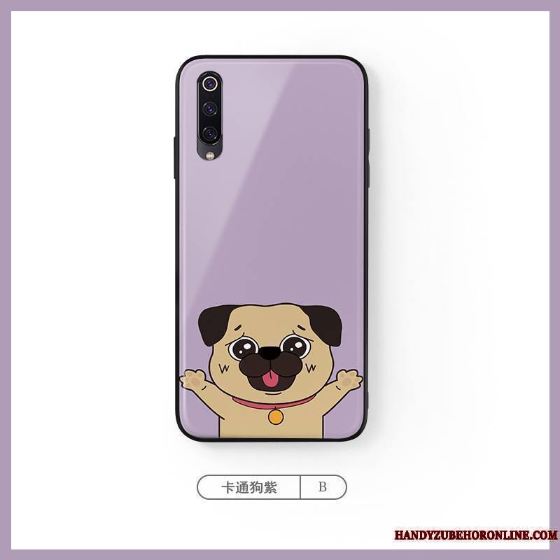 Mi A3 Coque Créatif Bleu Chiens Tendance Net Rouge Petit Dessin Animé