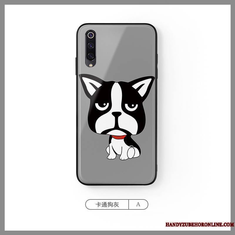 Mi A3 Coque Créatif Bleu Chiens Tendance Net Rouge Petit Dessin Animé