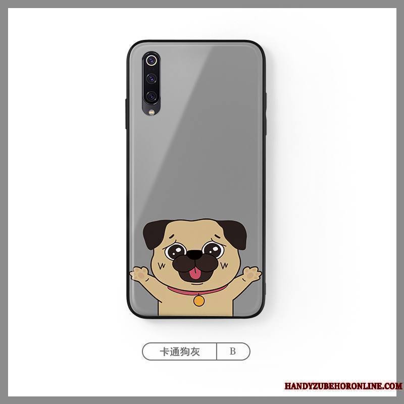 Mi A3 Coque Créatif Bleu Chiens Tendance Net Rouge Petit Dessin Animé