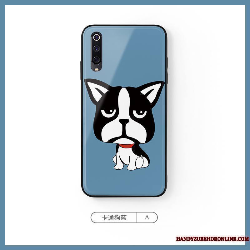 Mi A3 Coque Créatif Bleu Chiens Tendance Net Rouge Petit Dessin Animé