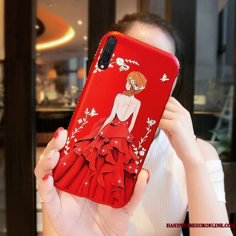 Mi A3 Coque De Téléphone Étui Incruster Strass Mode Anneau Protection Dessin Animé