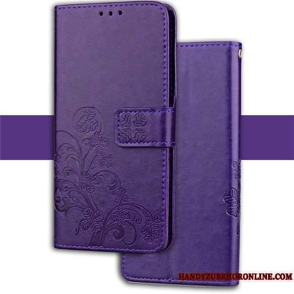 Mi A3 Coque Fluide Doux Simple Protection Violet Petit Étui Incassable