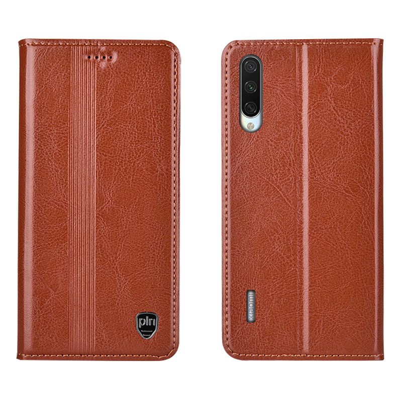 Mi A3 Coque Rouge Étui Tout Compris Housse Étui En Cuir Incassable Protection