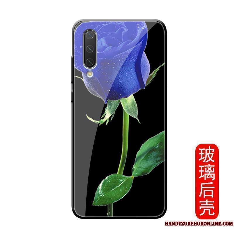 Mi A3 Coque Tout Compris Tendance Rose Fleur Net Rouge Noir Petit