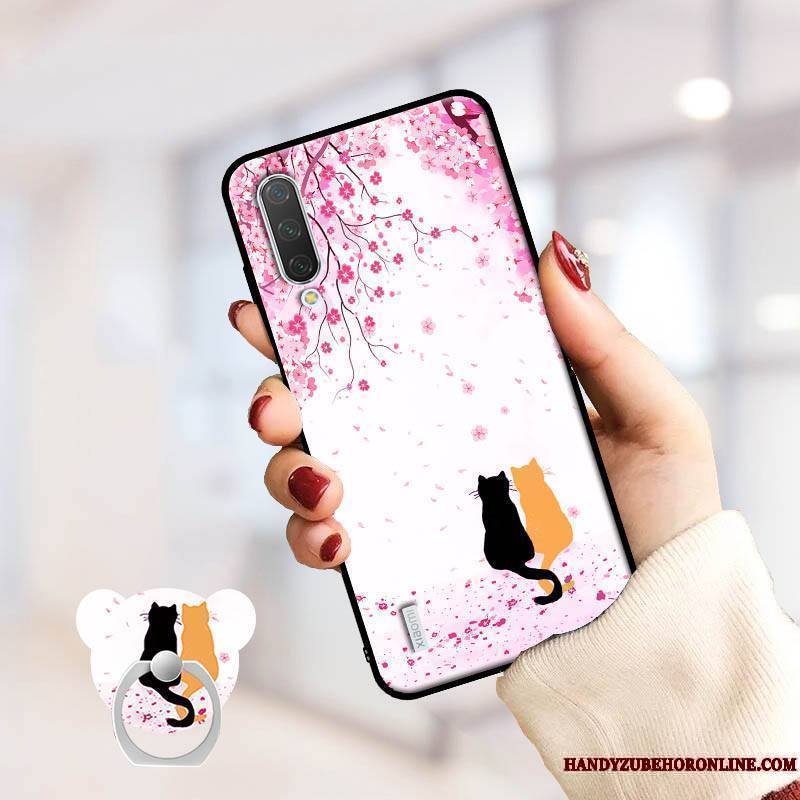 Mi A3 Petit Silicone Rose Personnalité Coque De Téléphone Créatif Incassable