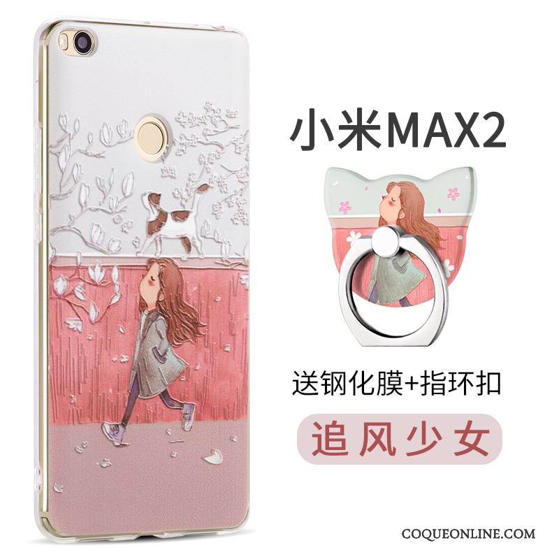 Mi Max 2 Coque Charmant Silicone Protection Vert Étui Personnalité Petit