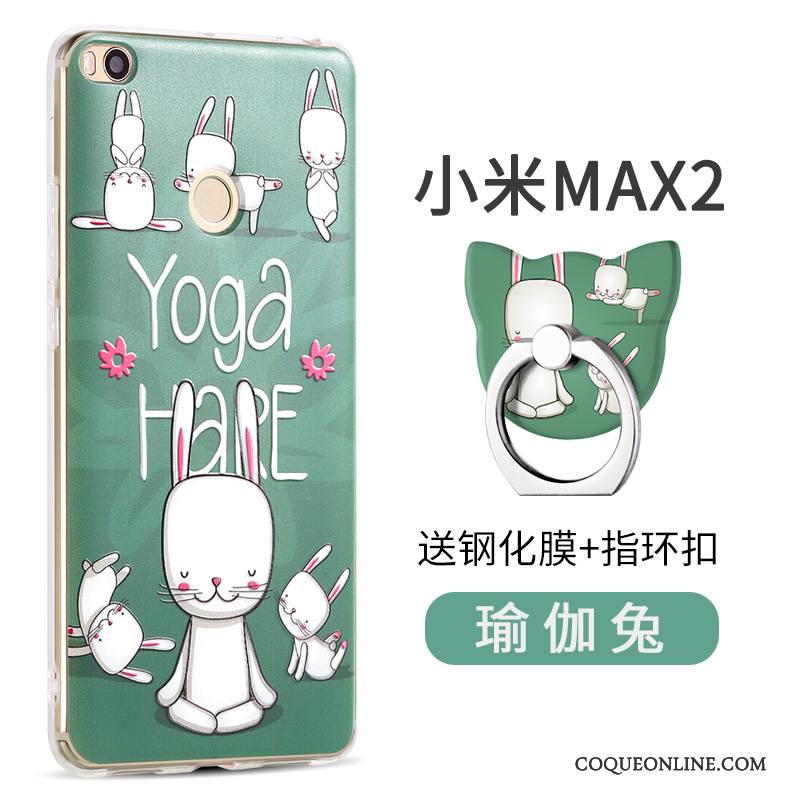 Mi Max 2 Coque Charmant Silicone Protection Vert Étui Personnalité Petit