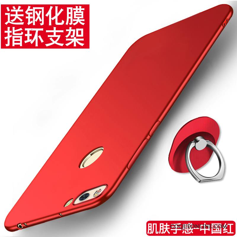 Mi Max 2 Coque Créatif Incassable Protection Petit Personnalité Rouge Délavé En Daim