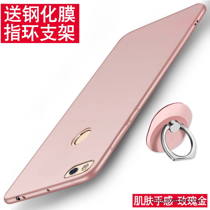 Mi Max 2 Coque Créatif Incassable Protection Petit Personnalité Rouge Délavé En Daim