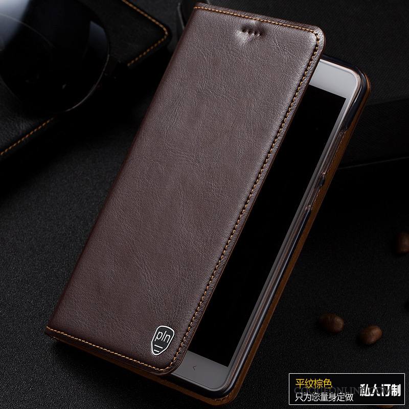 Mi Max 2 Coque Cuir Véritable Étui Housse Modèle Fleurie Téléphone Portable Petit Protection