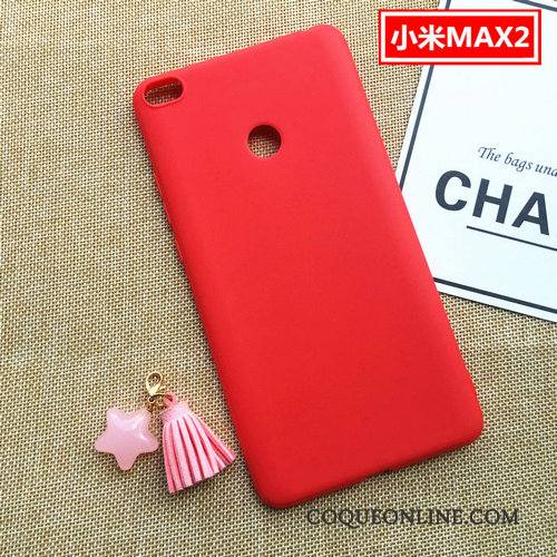 Mi Max 2 Coque De Téléphone Incassable Petit Fluide Doux Délavé En Daim Téléphone Portable Rose