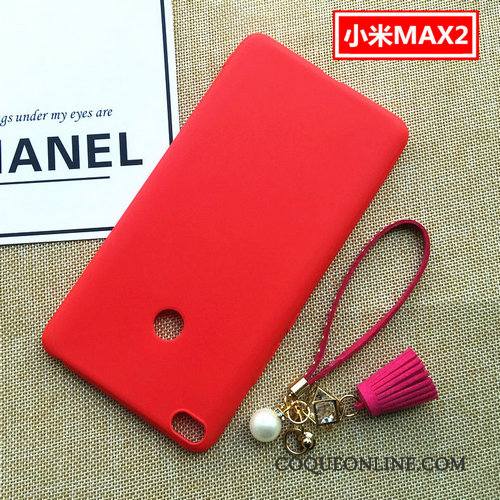 Mi Max 2 Coque De Téléphone Incassable Petit Fluide Doux Délavé En Daim Téléphone Portable Rose