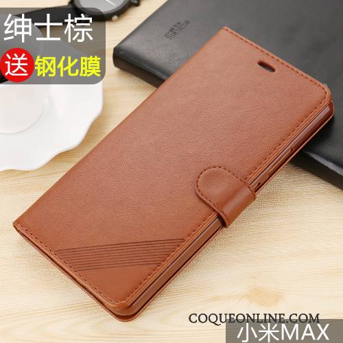 Mi Max 2 Coque De Téléphone Petit Étui Housse Protection Étui En Cuir Tout Compris