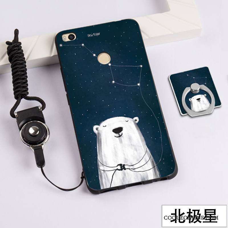 Mi Max 2 Coque Incassable Petit Anneau Étui Tout Compris Ornements Suspendus Protection