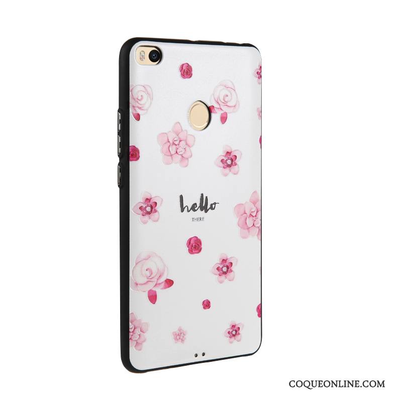 Mi Max 2 Coque Peinture Dessin Animé Gaufrage Business Multicolore Petit Étui