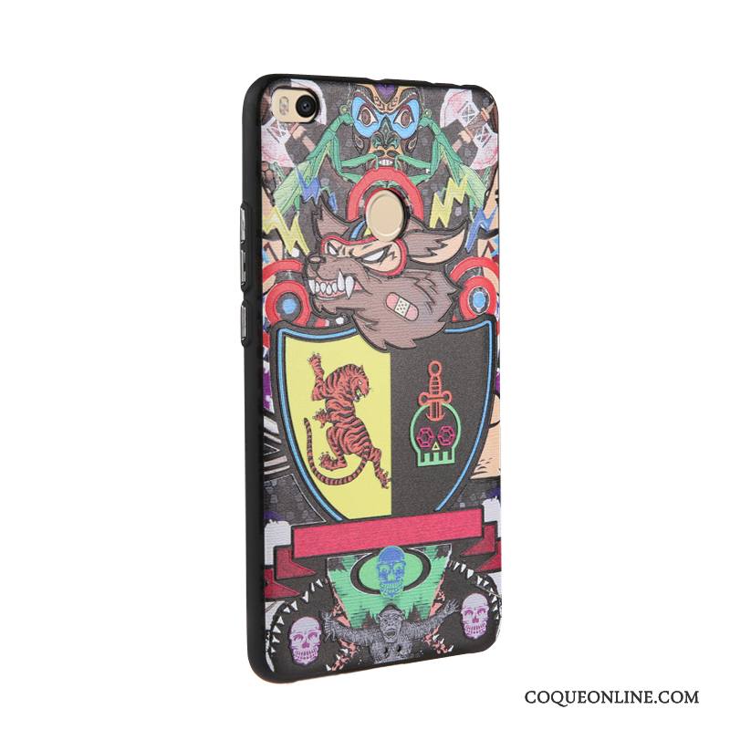 Mi Max 2 Coque Peinture Dessin Animé Gaufrage Business Multicolore Petit Étui