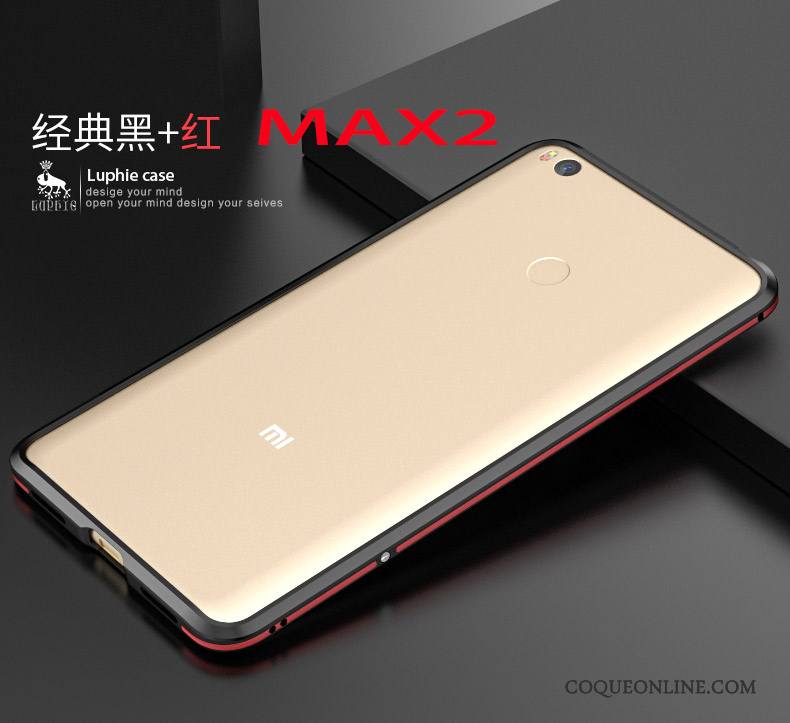 Mi Max 2 Coque Protection Étui Border Petit Téléphone Portable Violet Métal