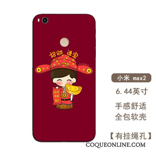 Mi Max 2 Coque Rouge Nouveau Protection Étui Tout Compris Style Chinois Petit