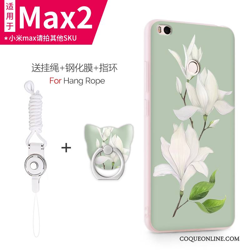 Mi Max 2 Coque Silicone Très Mince Étui Protection Délavé En Daim Incassable Créatif