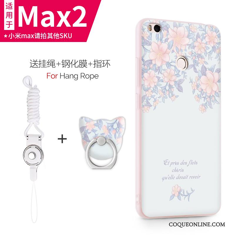 Mi Max 2 Coque Silicone Très Mince Étui Protection Délavé En Daim Incassable Créatif