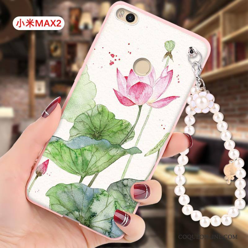 Mi Max 2 Coque Étui Tout Compris Protection Silicone Rose Dessin Animé Petit