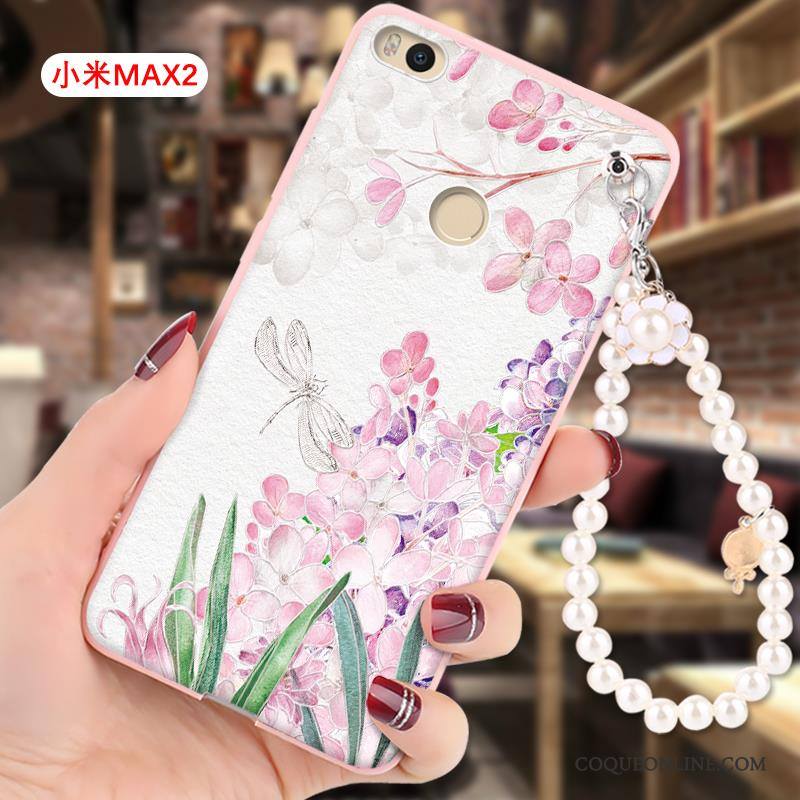 Mi Max 2 Coque Étui Tout Compris Protection Silicone Rose Dessin Animé Petit