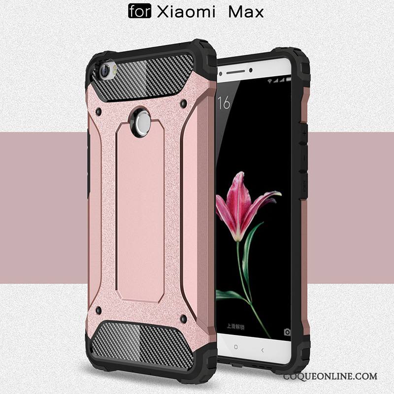 Mi Max 2 Incassable Coque De Téléphone Silicone Étui Délavé En Daim Petit Or