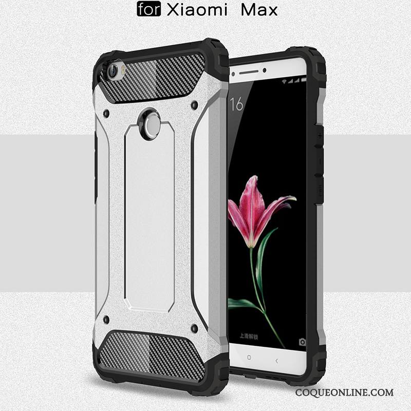 Mi Max 2 Incassable Coque De Téléphone Silicone Étui Délavé En Daim Petit Or