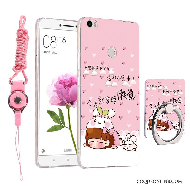 Mi Max 2 Petit Support Ornements Suspendus Dessin Animé Charmant Silicone Coque De Téléphone