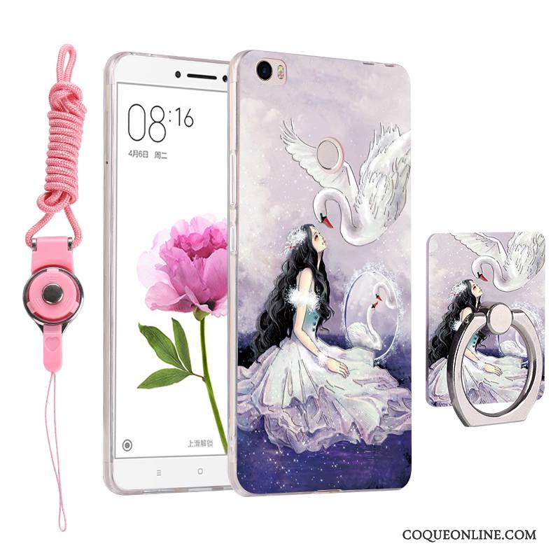 Mi Max 2 Petit Support Ornements Suspendus Dessin Animé Charmant Silicone Coque De Téléphone