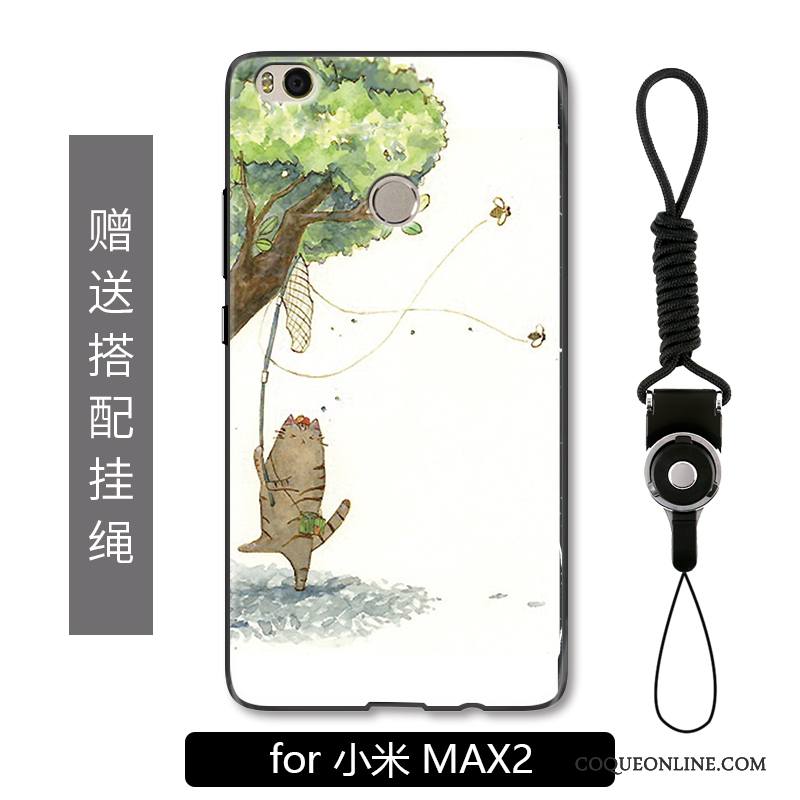 Mi Max 2 Protection Coque De Téléphone Vert Étudiant Squid Charmant Petit