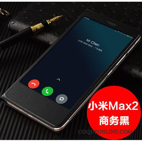 Mi Max 2 Tout Compris Petit Étui Coque De Téléphone Incassable Or Rose Étui En Cuir