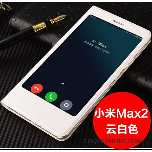 Mi Max 2 Tout Compris Petit Étui Coque De Téléphone Incassable Or Rose Étui En Cuir