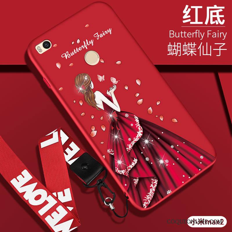 Mi Max 2 Tout Compris Protection Silicone Tendance Coque De Téléphone Incassable Rouge