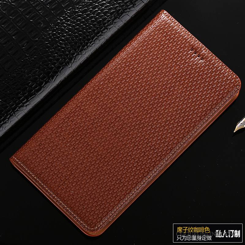 Mi Max 2 Étui En Cuir Housse Téléphone Portable Noir Protection Coque De Téléphone Petit