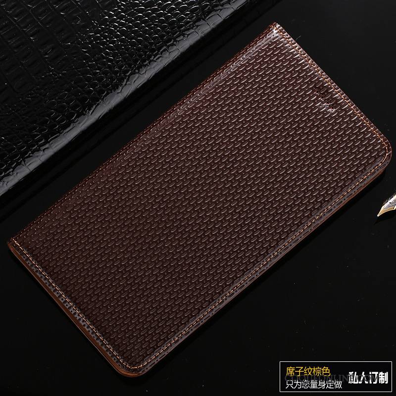 Mi Max 2 Étui En Cuir Housse Téléphone Portable Noir Protection Coque De Téléphone Petit