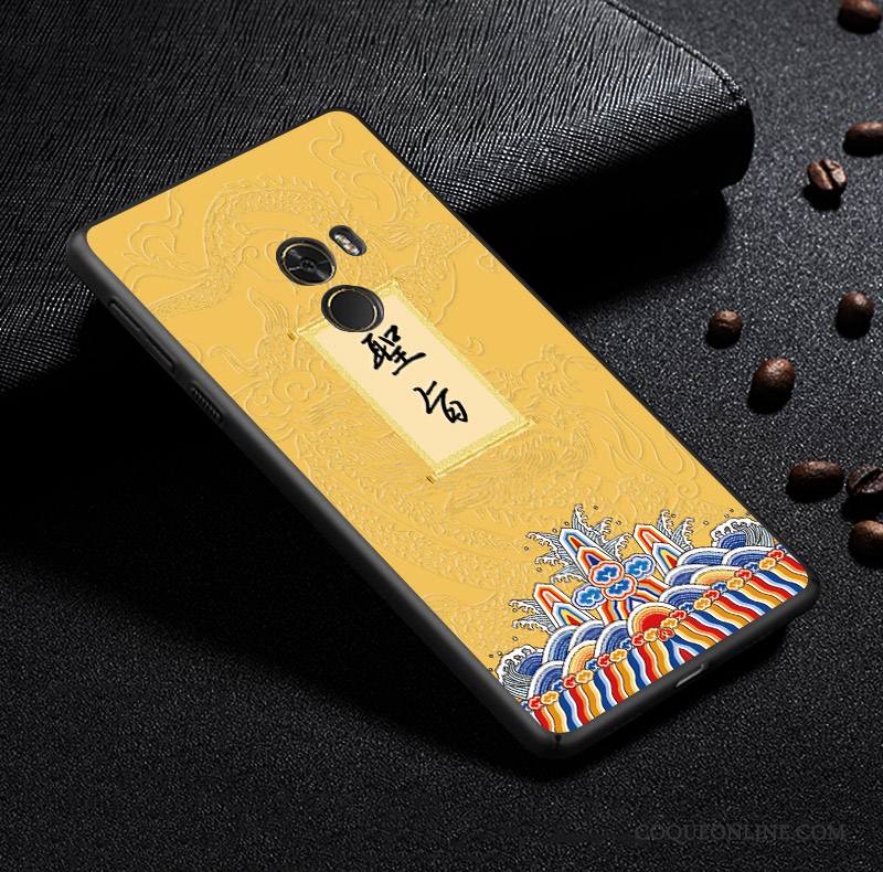 Mi Mix 2 Coque De Téléphone Personnalité Style Chinois Créatif Personnalisé Protection Tout Compris