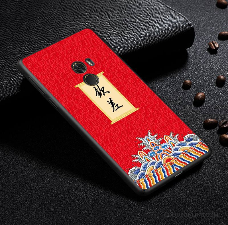 Mi Mix 2 Coque De Téléphone Personnalité Style Chinois Créatif Personnalisé Protection Tout Compris