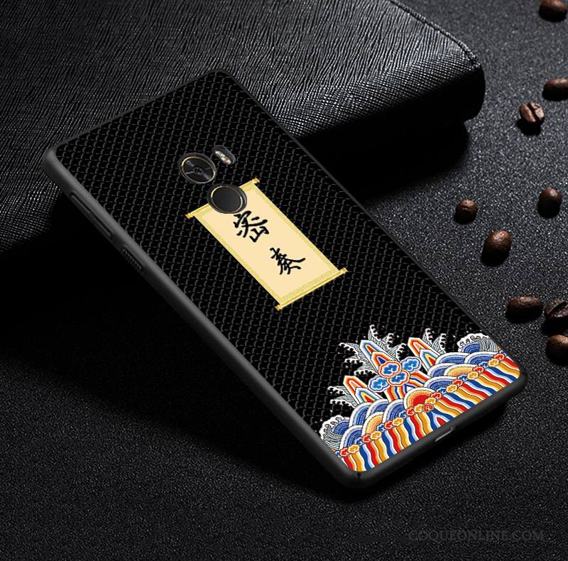 Mi Mix 2 Coque De Téléphone Personnalité Style Chinois Créatif Personnalisé Protection Tout Compris