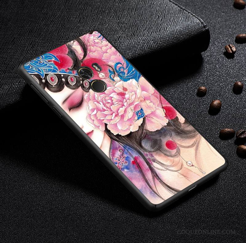 Mi Mix 2 Coque De Téléphone Personnalité Style Chinois Créatif Personnalisé Protection Tout Compris