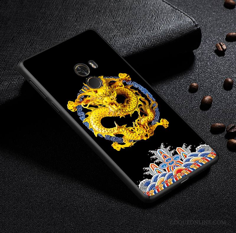 Mi Mix 2 Coque De Téléphone Personnalité Style Chinois Créatif Personnalisé Protection Tout Compris