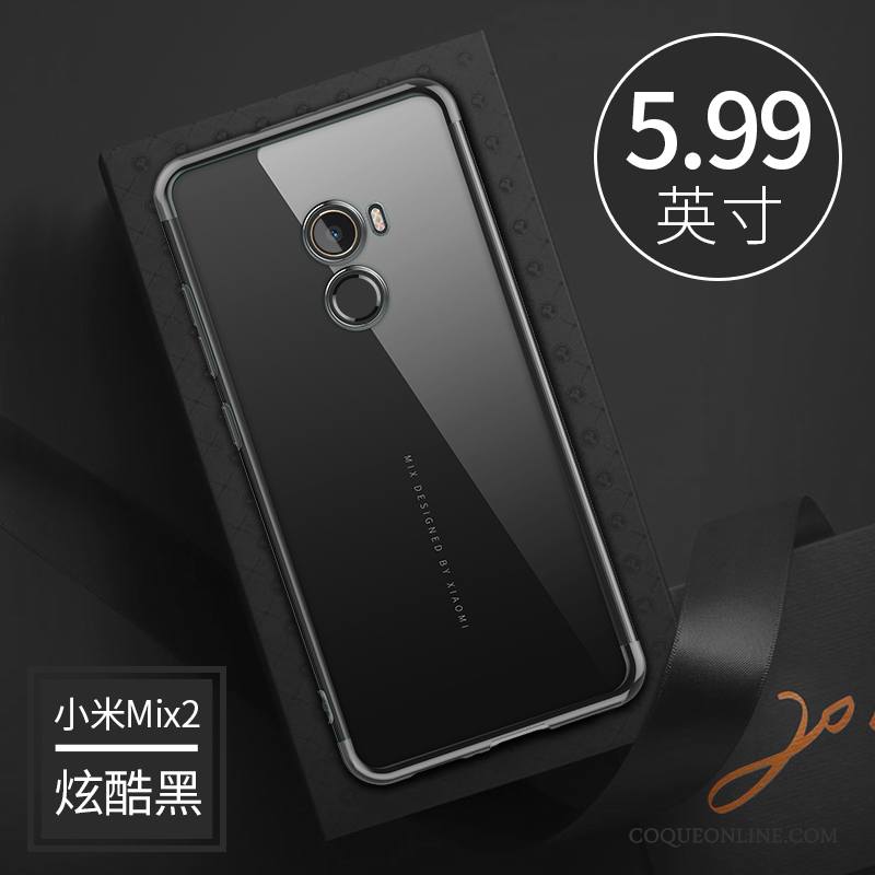 Mi Mix 2 Coque De Téléphone Tout Compris Silicone Petit Fluide Doux Transparent Très Mince