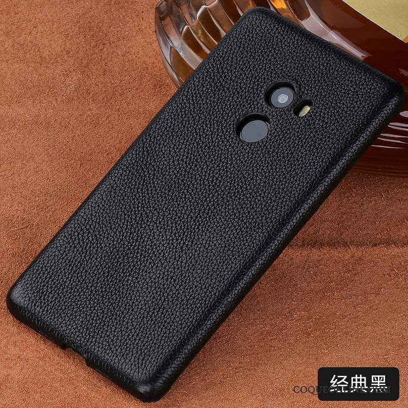 Mi Mix 2 Coque Petit Personnalité Protection Incassable Noir Créatif Luxe