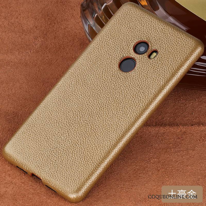 Mi Mix 2 Coque Petit Personnalité Protection Incassable Noir Créatif Luxe