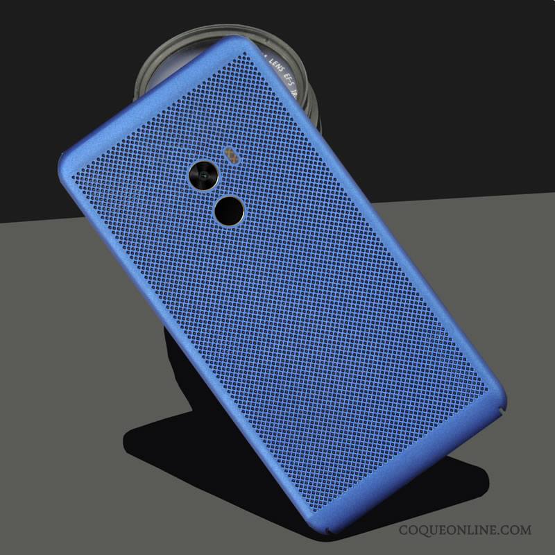 Mi Mix 2 Coque Tout Compris Petit Respirant Délavé En Daim Étui Protection Tendance