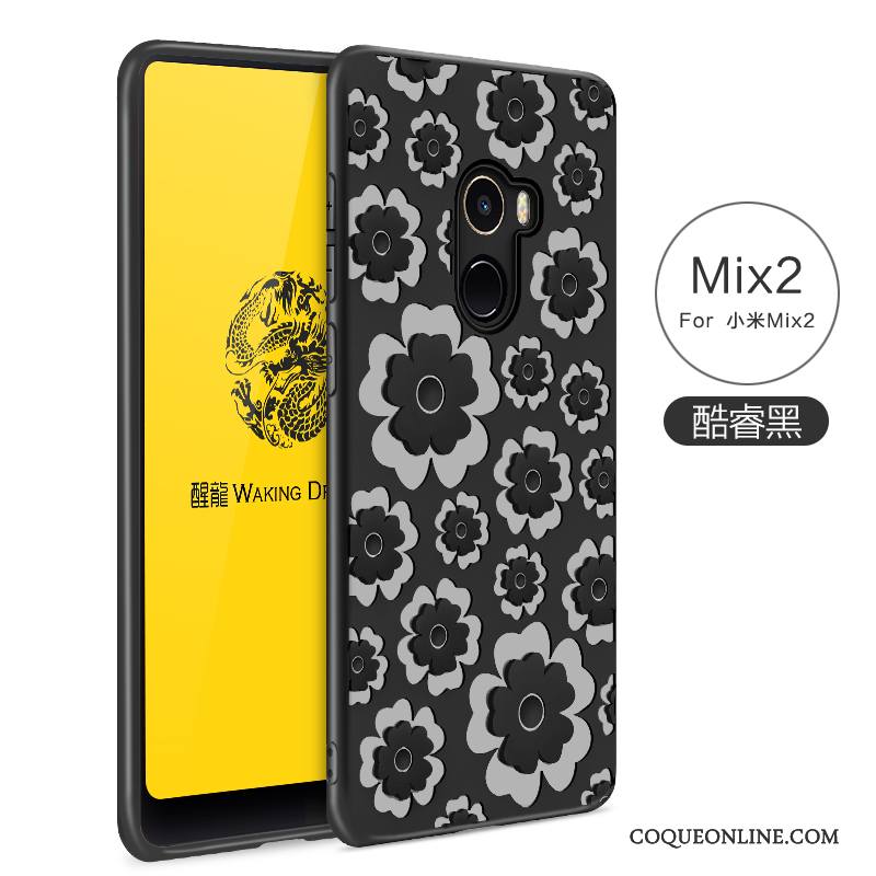 Mi Mix 2 Coque Tout Compris Étui Incassable Fluide Doux Téléphone Portable Silicone Protection