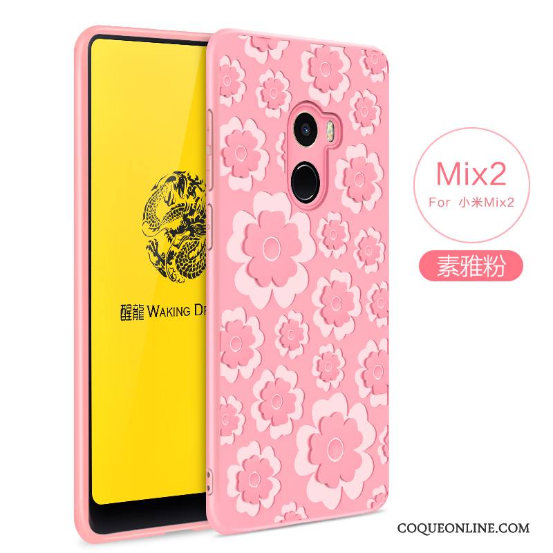 Mi Mix 2 Coque Tout Compris Étui Incassable Fluide Doux Téléphone Portable Silicone Protection