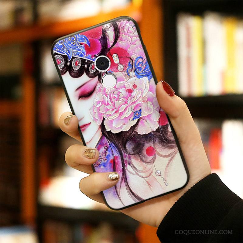 Mi Mix 2 Coque Étui Petit Tout Compris Créatif Silicone Personnalité Multicolore