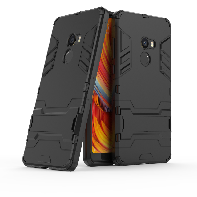 Mi Mix 2 Coque Étui Protection Gris Tout Compris Tendance Amoureux Support