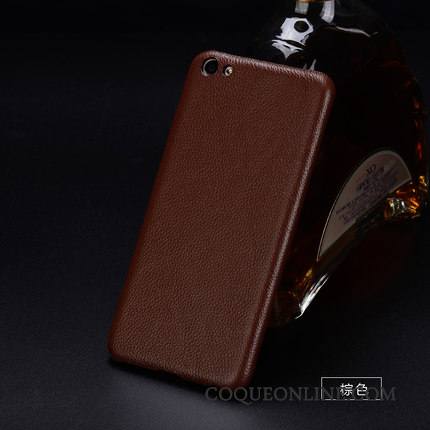 Mi Mix 2 Cuir Véritable Coque De Téléphone Modèle Fleurie Protection Étui Difficile Couvercle Arrière